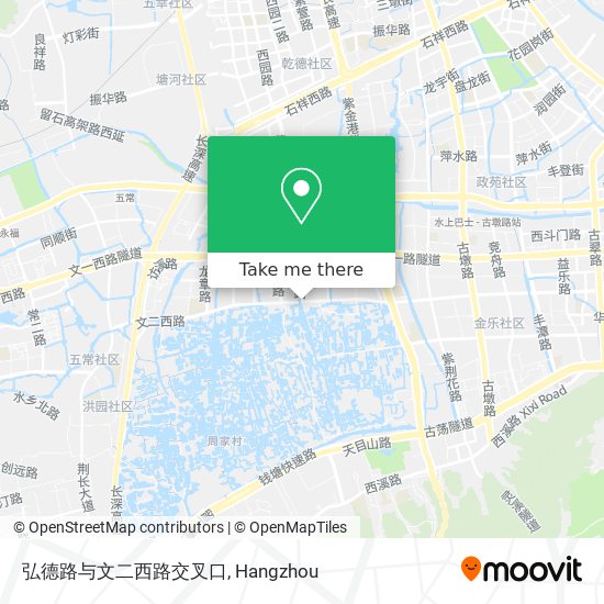 弘德路与文二西路交叉口 map
