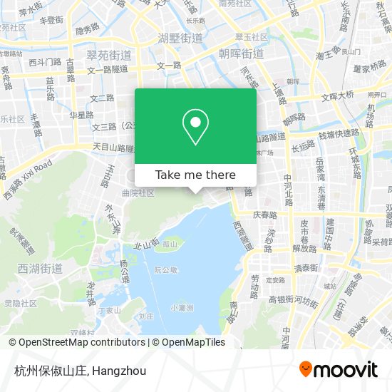 杭州保俶山庄 map