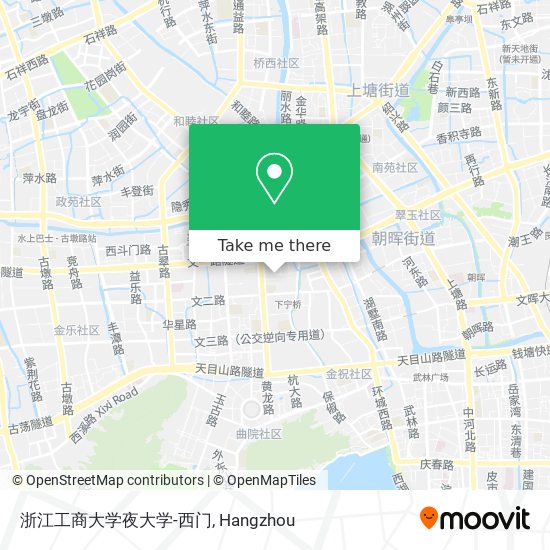 浙江工商大学夜大学-西门 map