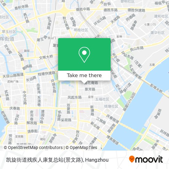 凯旋街道残疾人康复总站(景文路) map