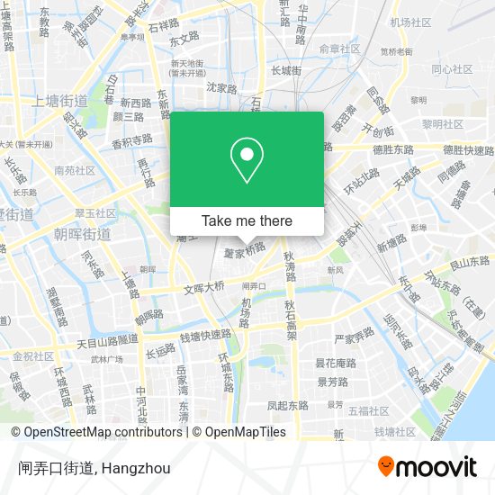 闸弄口街道 map