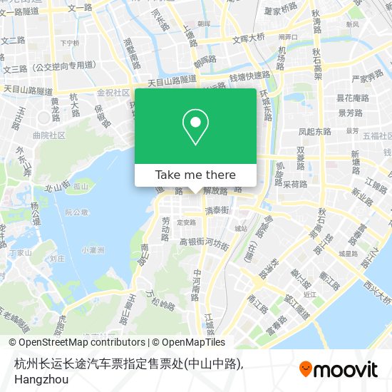 杭州长运长途汽车票指定售票处(中山中路) map