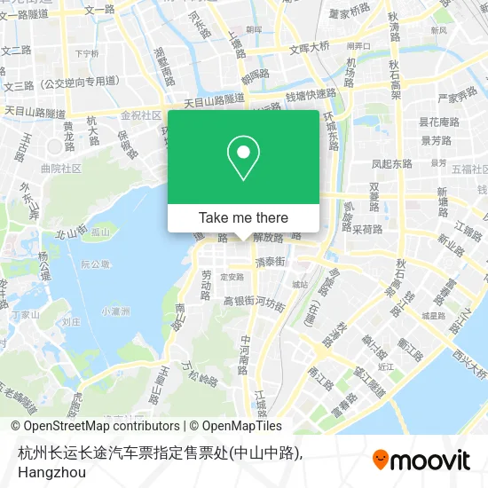 杭州长运长途汽车票指定售票处(中山中路) map