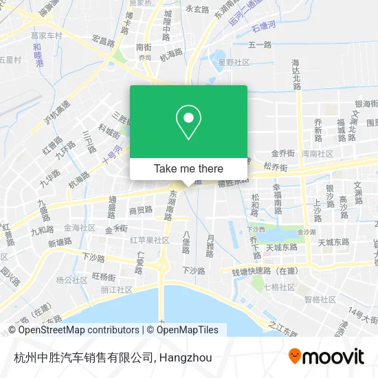 杭州中胜汽车销售有限公司 map