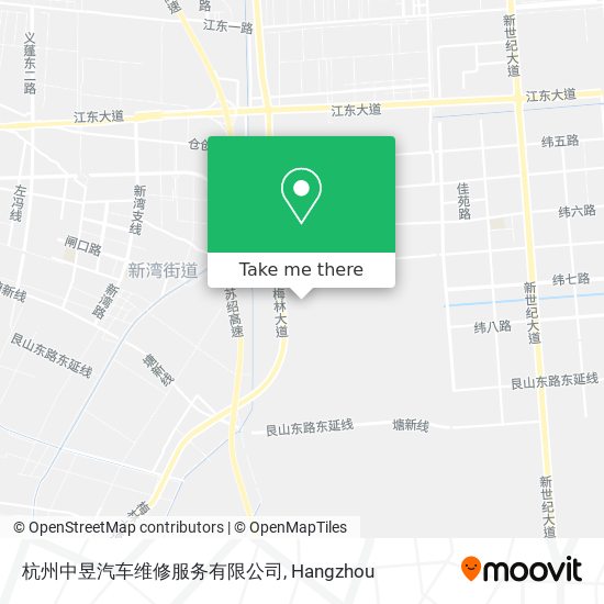 杭州中昱汽车维修服务有限公司 map