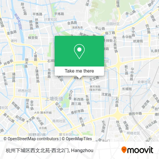 杭州下城区西文北苑-西北2门 map