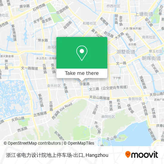 浙江省电力设计院地上停车场-出口 map