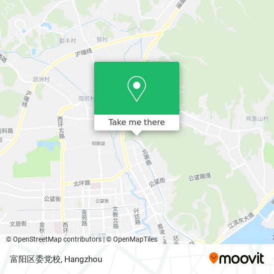 富阳区委党校 map