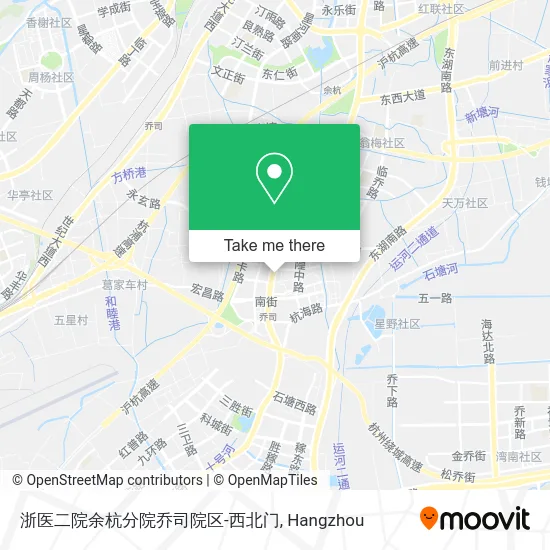 浙医二院余杭分院乔司院区-西北门 map