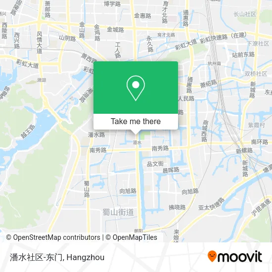 潘水社区-东门 map