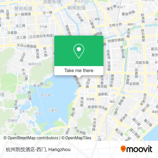 杭州凯悦酒店-西门 map