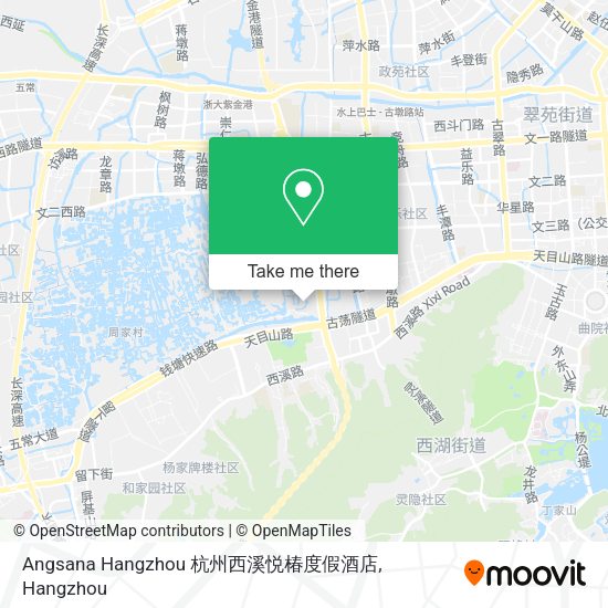 Angsana Hangzhou 杭州西溪悦椿度假酒店 map