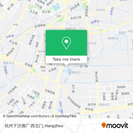 杭州下沙酒厂-西北门 map