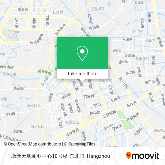 三墩新天地商业中心10号楼-东北门 map