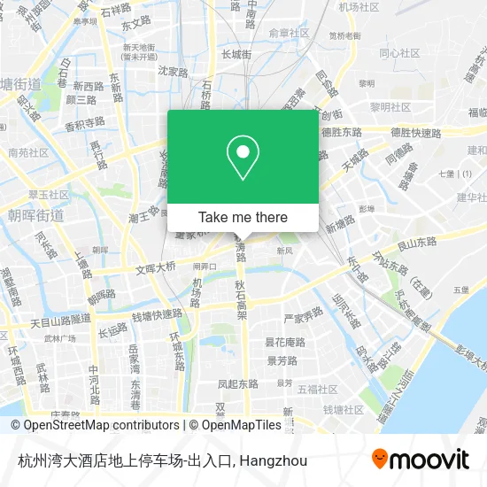 杭州湾大酒店地上停车场-出入口 map