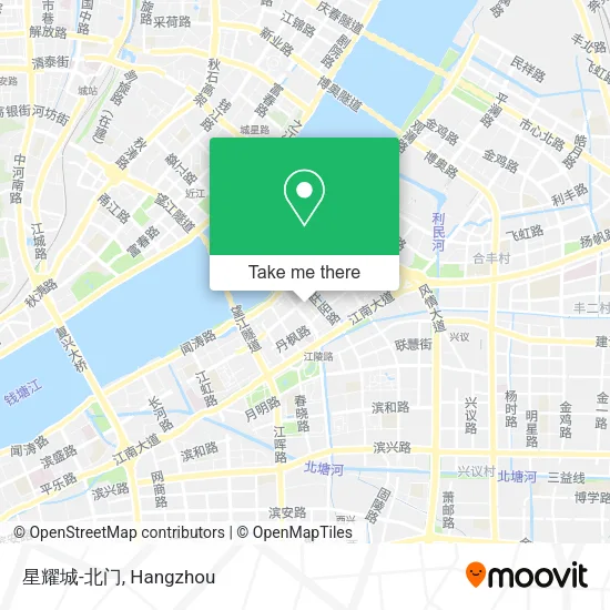 星耀城-北门 map