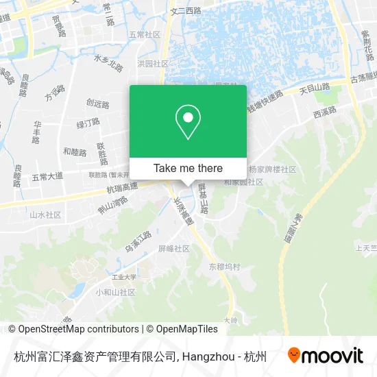 杭州富汇泽鑫资产管理有限公司 map