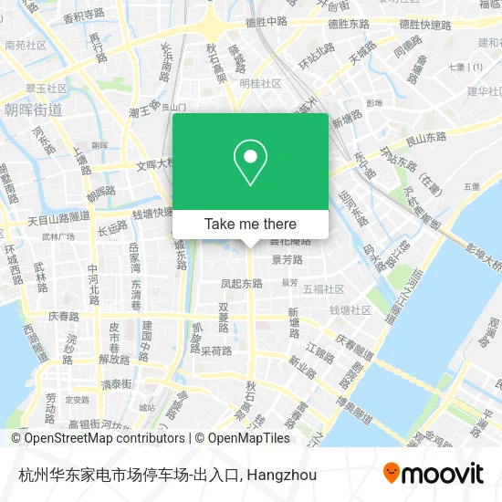 杭州华东家电市场停车场-出入口 map