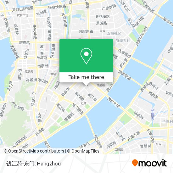 钱江苑-东门 map
