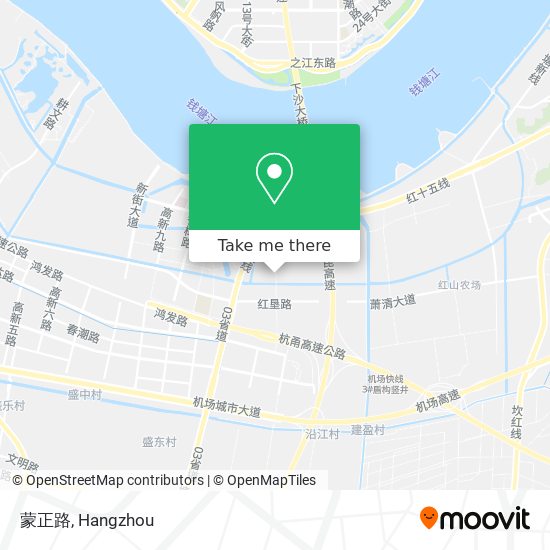 蒙正路 map