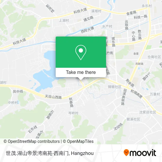 世茂.湖山帝景湾南苑-西南门 map