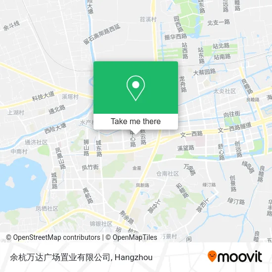 余杭万达广场置业有限公司 map
