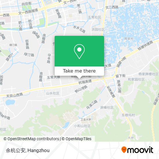 余杭公安 map