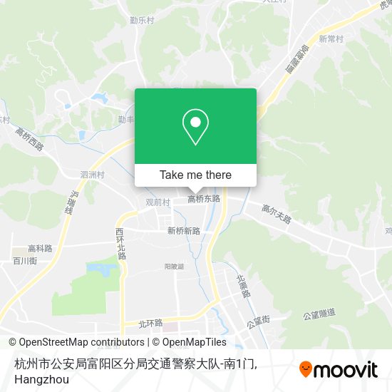 杭州市公安局富阳区分局交通警察大队-南1门 map