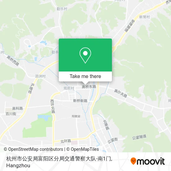 杭州市公安局富阳区分局交通警察大队-南1门 map