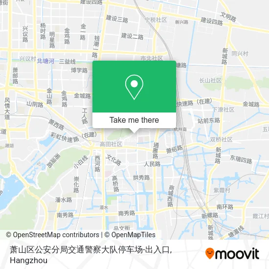 萧山区公安分局交通警察大队停车场-出入口 map