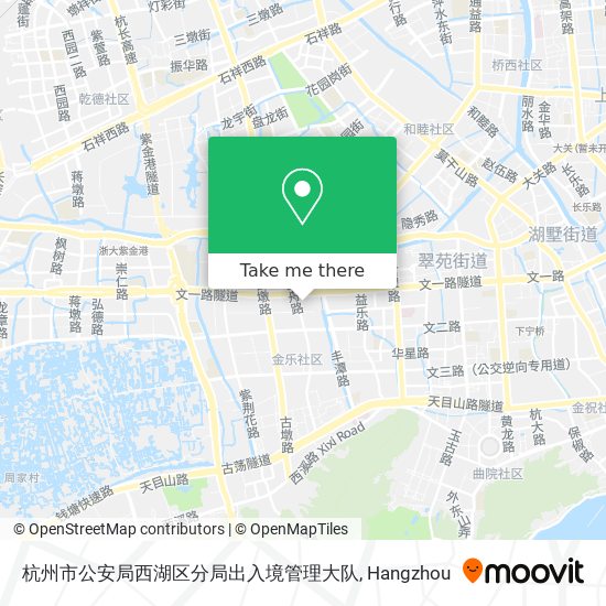 杭州市公安局西湖区分局出入境管理大队 map