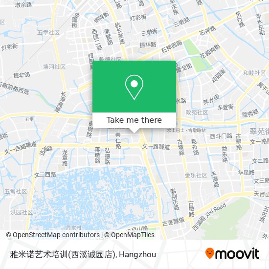 雅米诺艺术培训(西溪诚园店) map