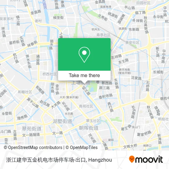 浙江建华五金机电市场停车场-出口 map