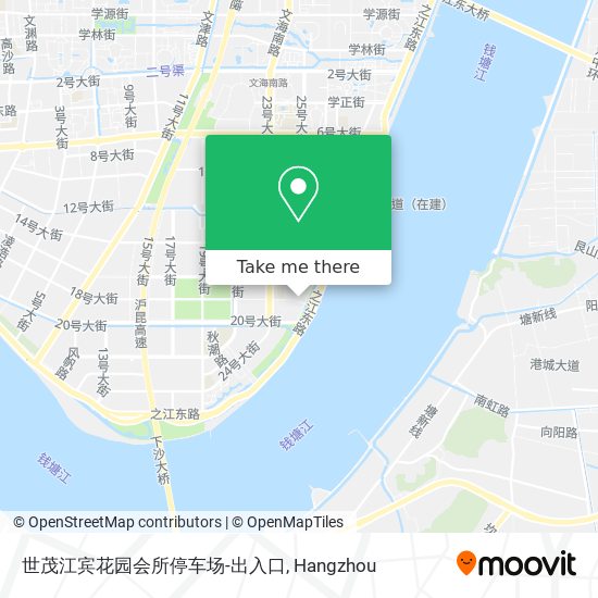 世茂江宾花园会所停车场-出入口 map