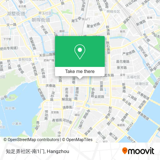 知足弄社区-南1门 map