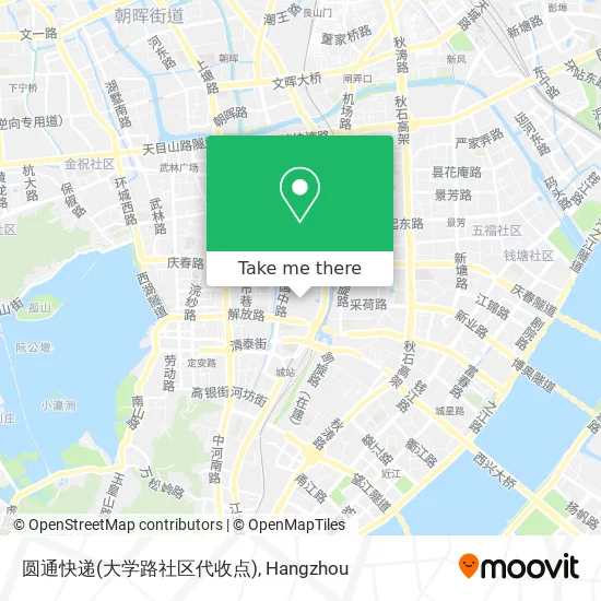 圆通快递(大学路社区代收点) map