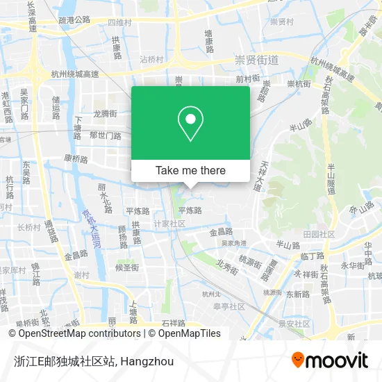 浙江E邮独城社区站 map