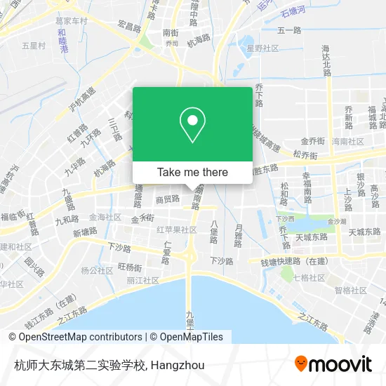 杭师大东城第二实验学校 map