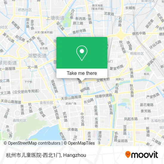 杭州市儿童医院-西北1门 map
