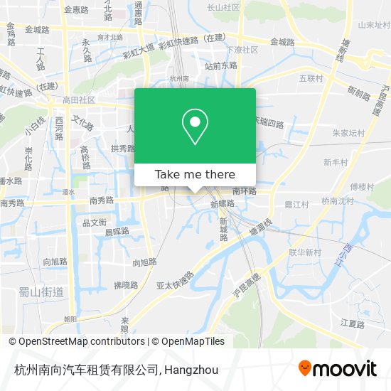 杭州南向汽车租赁有限公司 map