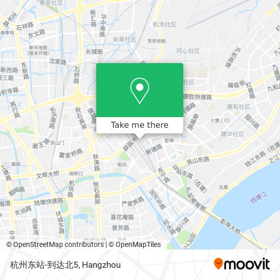 杭州东站-到达北5 map