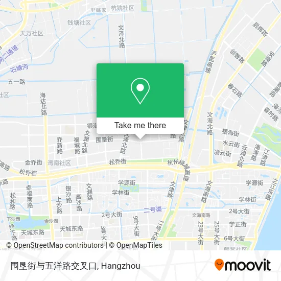围垦街与五洋路交叉口 map