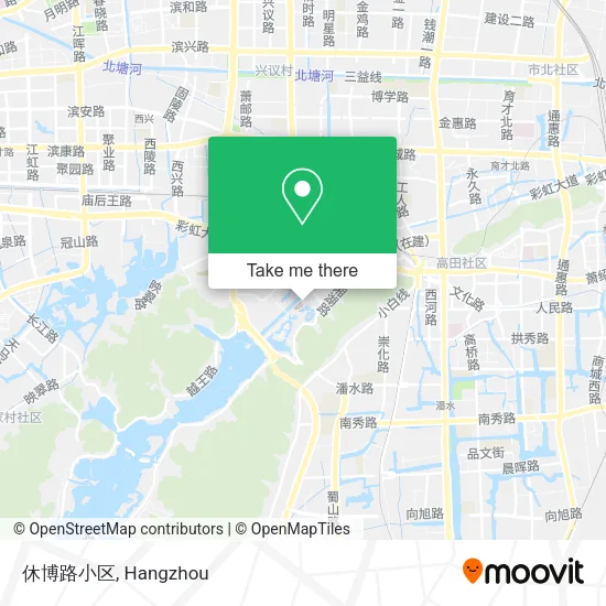 休博路小区 map