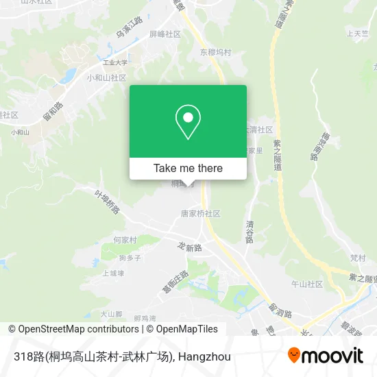 318路(桐坞高山茶村-武林广场) map