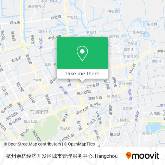杭州余杭经济开发区城市管理服务中心 map