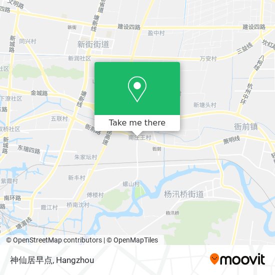神仙居早点 map