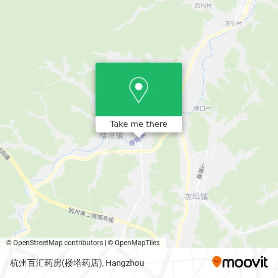 杭州百汇药房(楼塔药店) map