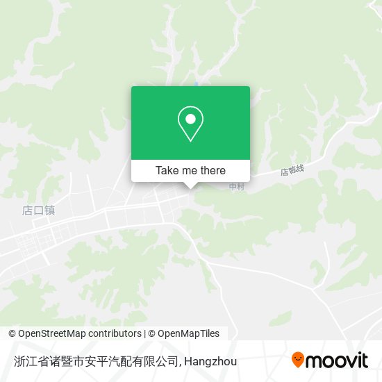 浙江省诸暨市安平汽配有限公司 map