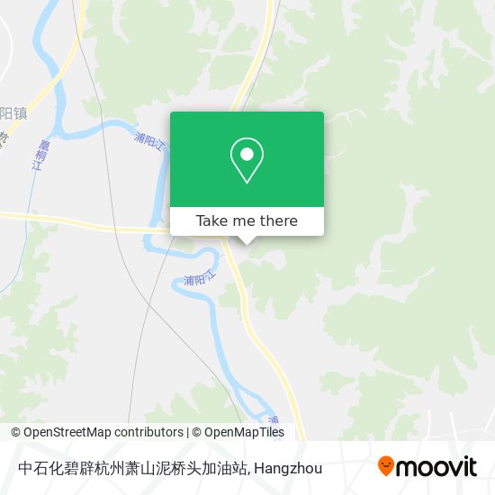 中石化碧辟杭州萧山泥桥头加油站 map