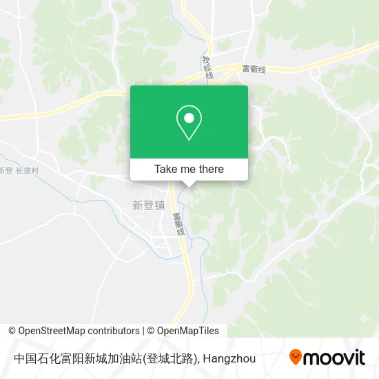 中国石化富阳新城加油站(登城北路) map
